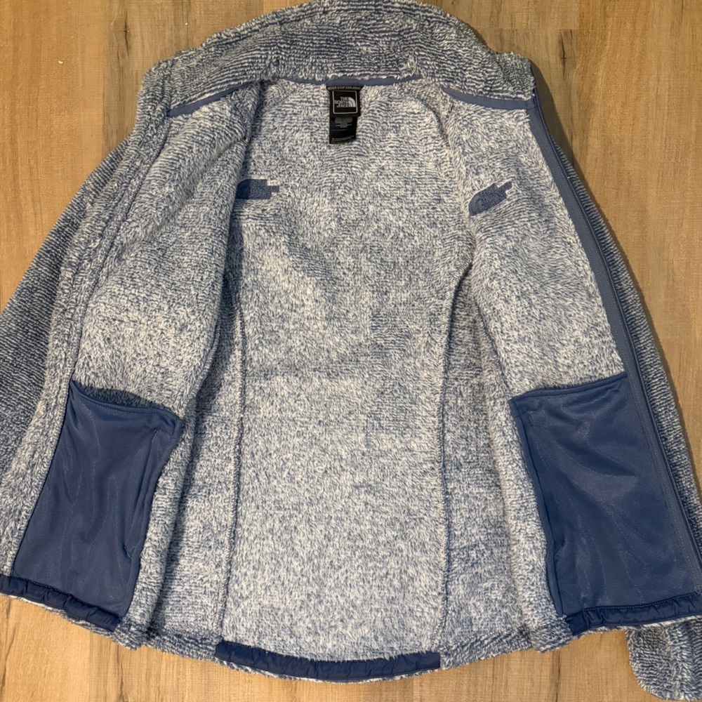 The North Face Blue Sherpa Soft Fleece Women’s Cabincore Adventure-Ready Jacket - Picture 7 of 12